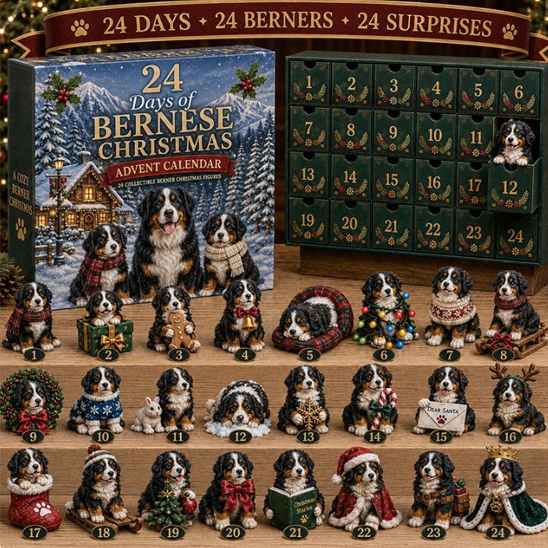 🎁24 Days Bernese Acrylic Ornament Advent Calendar