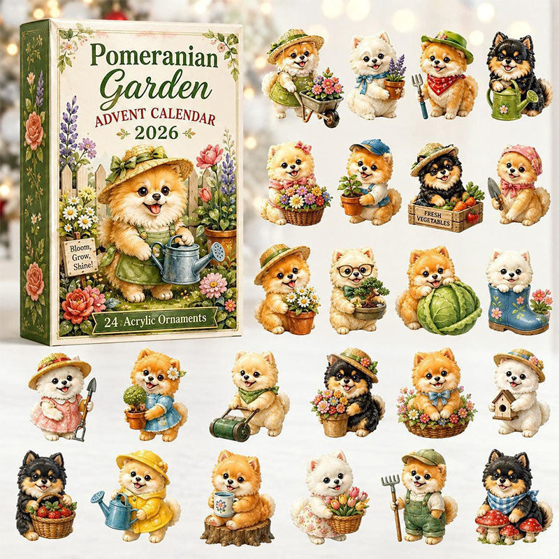 😍🐕24 Days Pomeranian Acrylic Ornament Advent Calendar