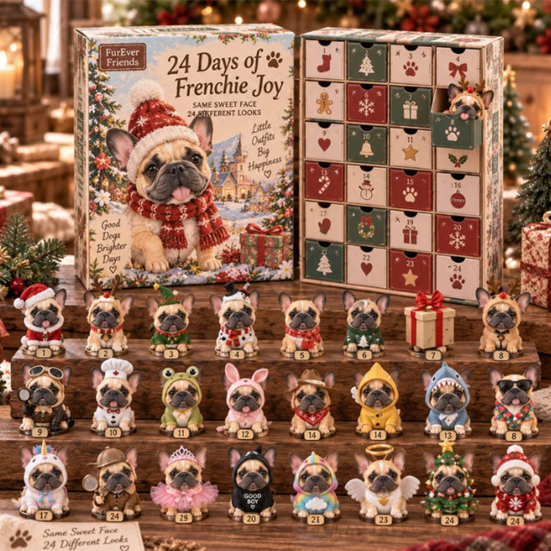 🎁24 Days Sport Dog Acrylic Ornament Advent Calendar