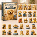 😍🐕24 Days Golden Retriever Acrylic Ornament Advent Calendar
