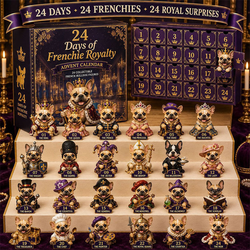 🐶24 Days Bulldog Acrylic Ornament Advent Calendar
