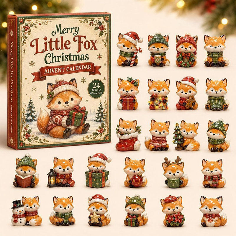 😍🐺24 Days Fox Acrylic Ornament Advent Calendar