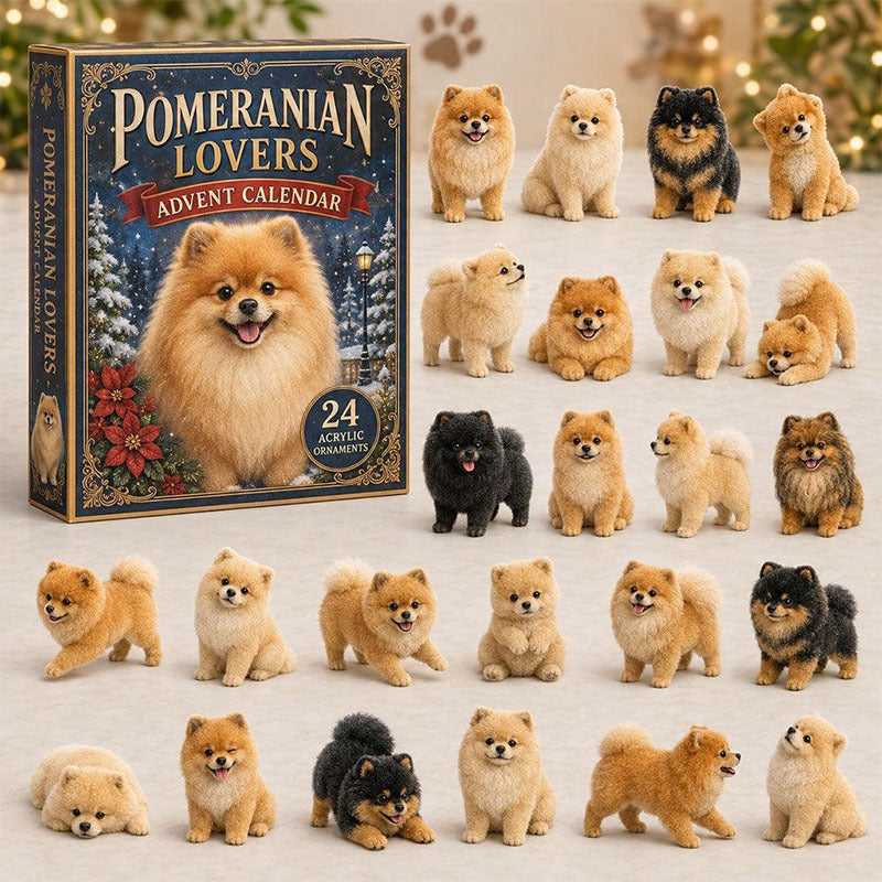 😍🐕24 Days Pomeranian Acrylic Ornament Advent Calendar