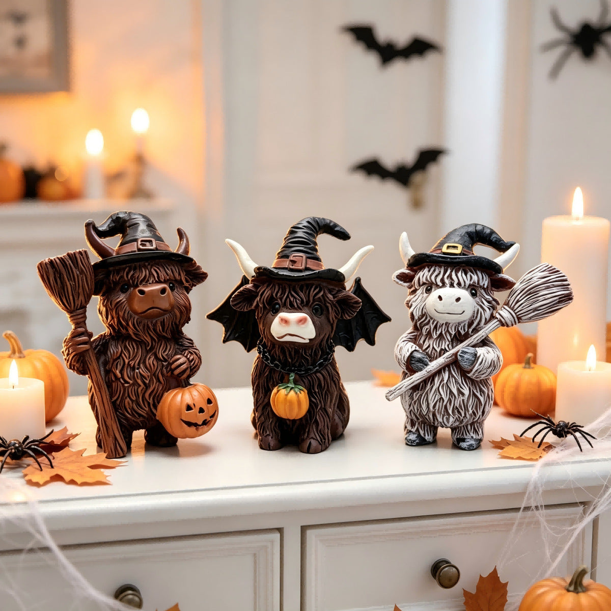 🎁Halloween Highland Cow Magic Ornament Decoration Gift