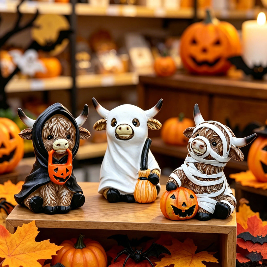 🎁Halloween Highland Cow Magic Ornament Decoration Gift