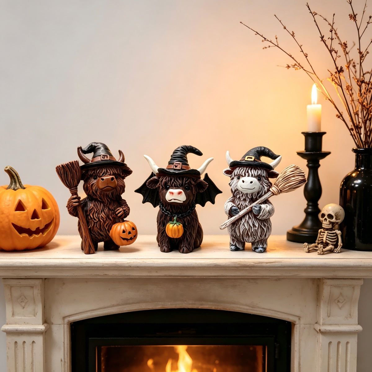 🎁Halloween Highland Cow Magic Ornament Decoration Gift