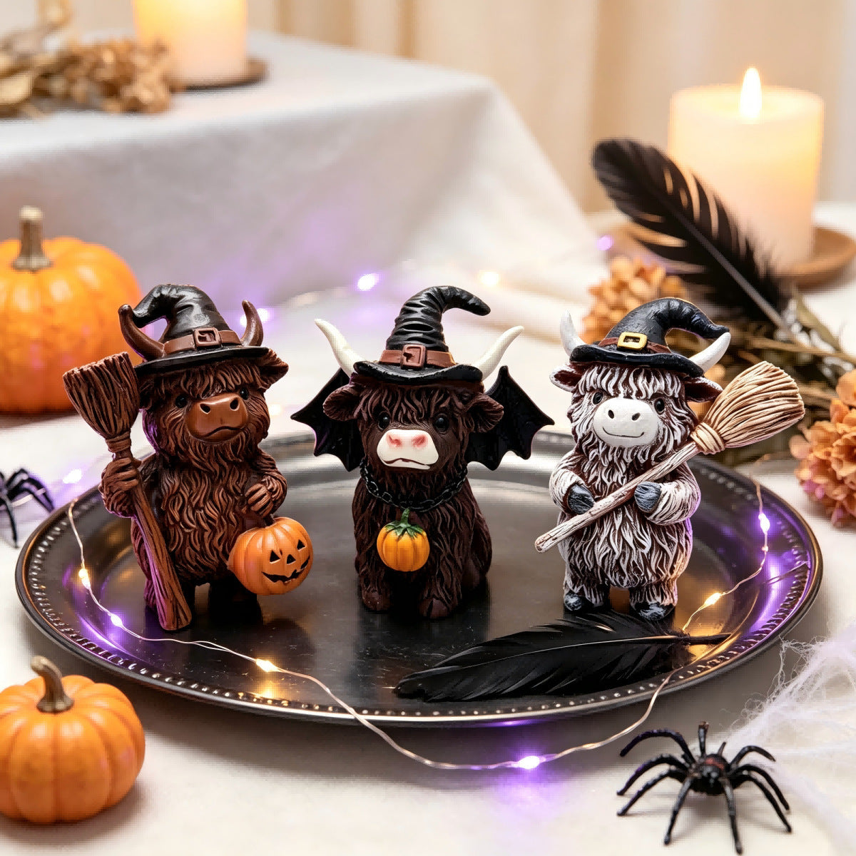 🎁Halloween Highland Cow Magic Ornament Decoration Gift