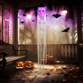 Halloween Decorations Outdoor Hanging Ghost White Masks with Purple LED Lights