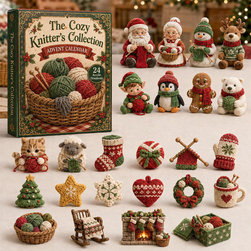 😍🎅24 Days Christmas Santa Acrylic Ornament Advent Calendar
