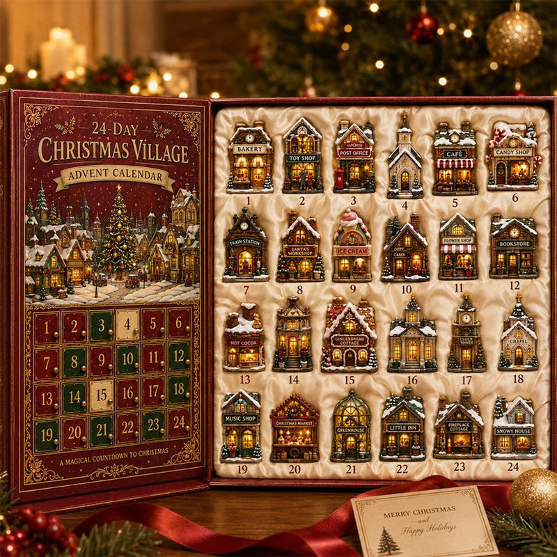 ✨🎄24 Days Of Christmas Village Friends Acrylic Ornament Advent Calendar