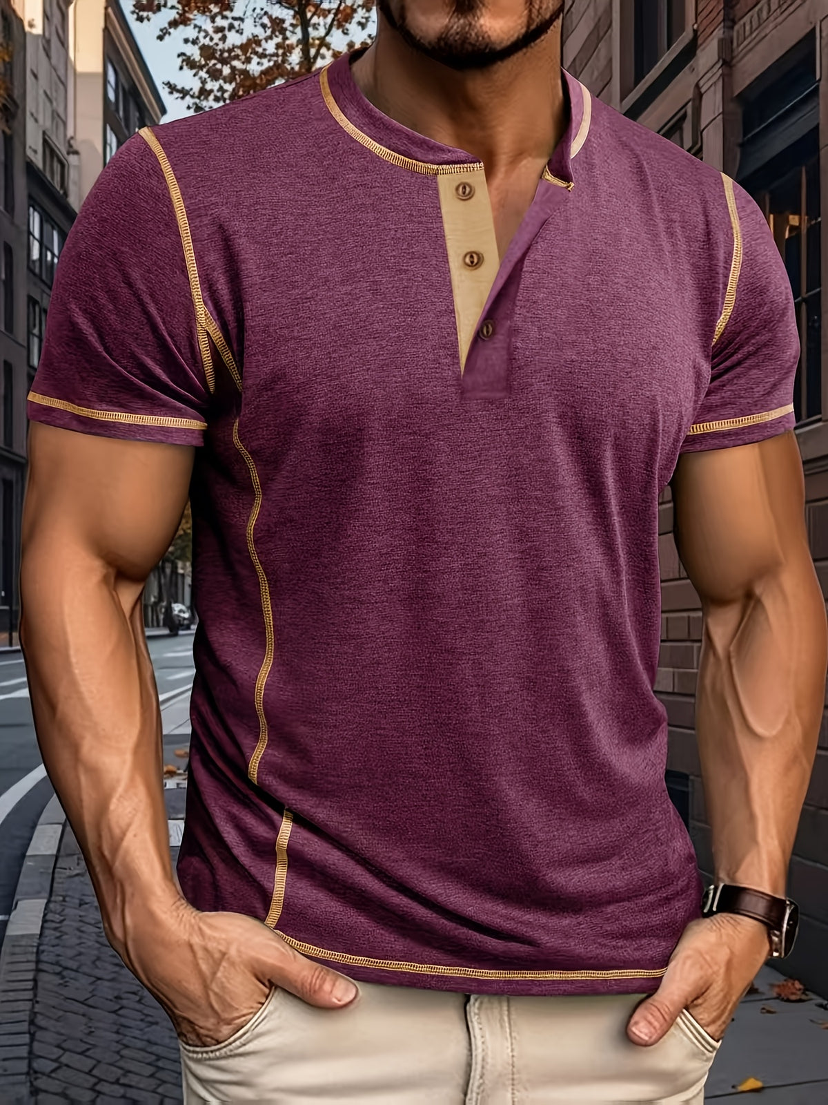 Men Can't Get Enough Of This Comfortable Henley Tee