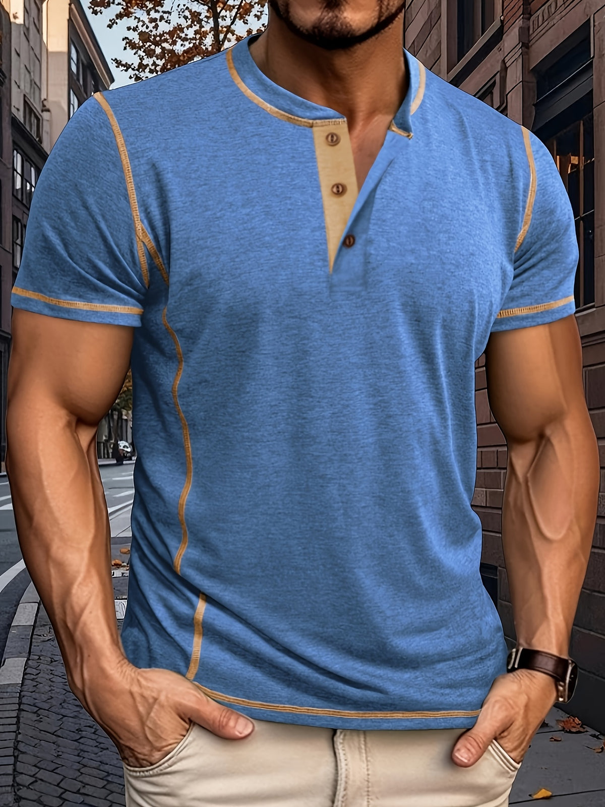 Men Can't Get Enough Of This Comfortable Henley Tee