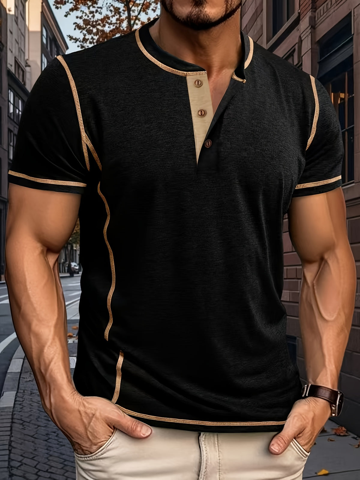 Men Can't Get Enough Of This Comfortable Henley Tee