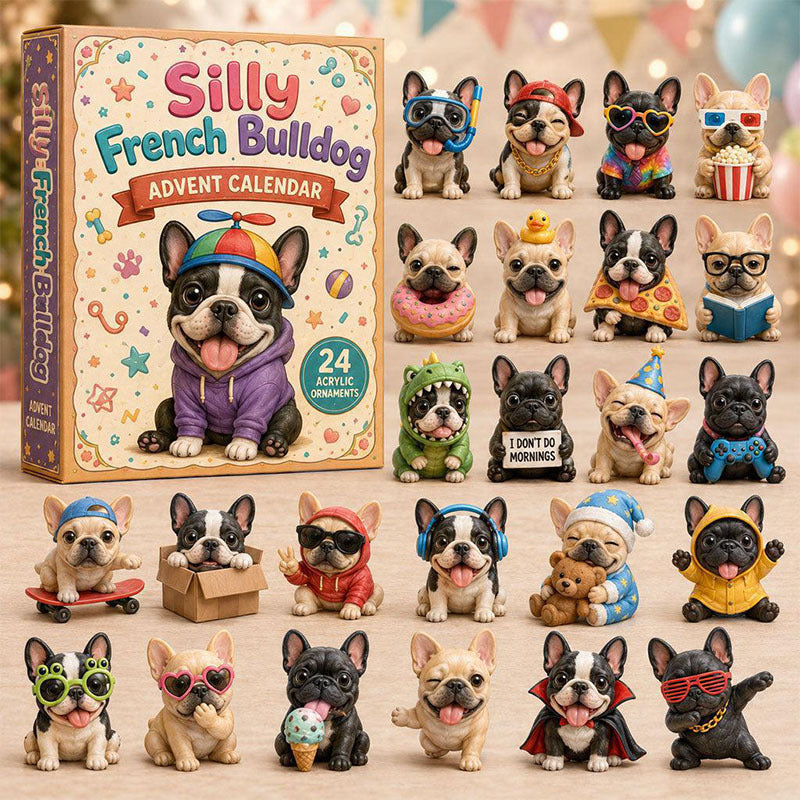 🎁24 Days Sport Dog Acrylic Ornament Advent Calendar