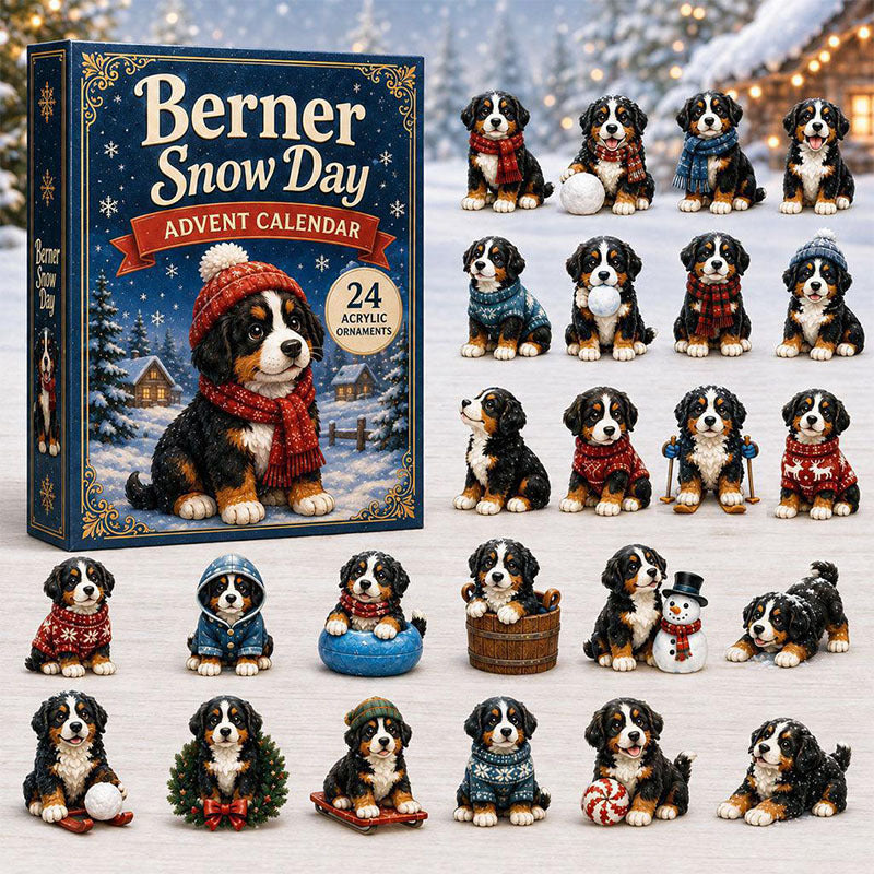 🎁24 Days Bernese Acrylic Ornament Advent Calendar
