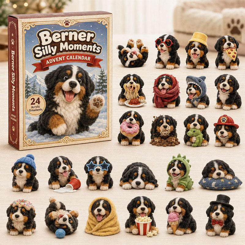 🎁24 Days Bernese Acrylic Ornament Advent Calendar