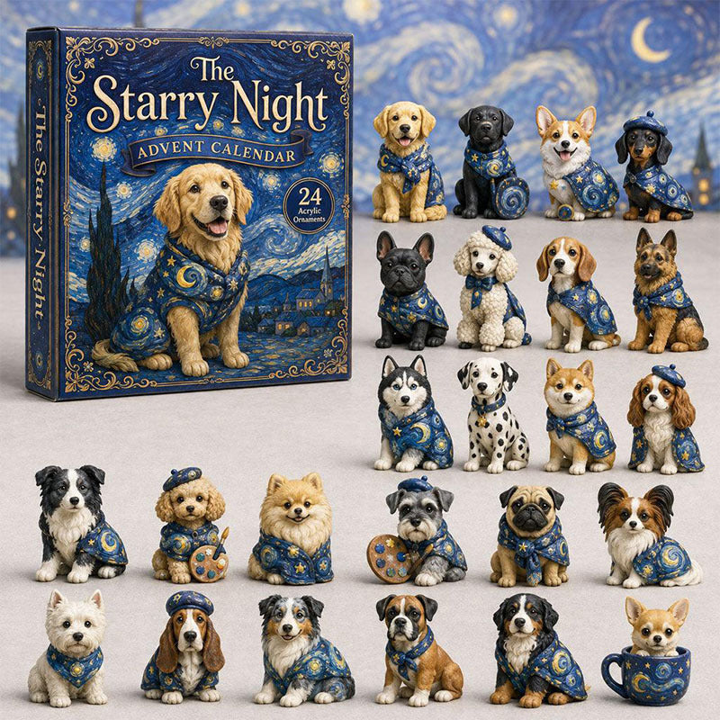 😍🐕24 Days Golden Retriever Acrylic Ornament Advent Calendar