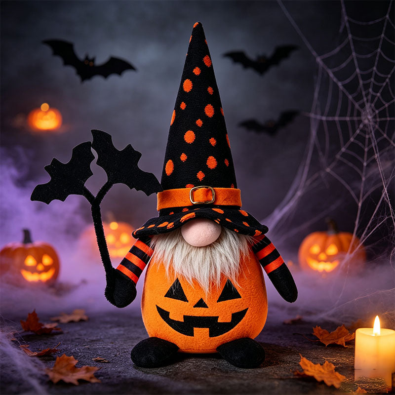 Handcrafted Halloween Cute Collectible Figurine Gnome Plush