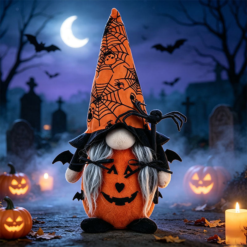 Handcrafted Halloween Cute Collectible Figurine Gnome Plush