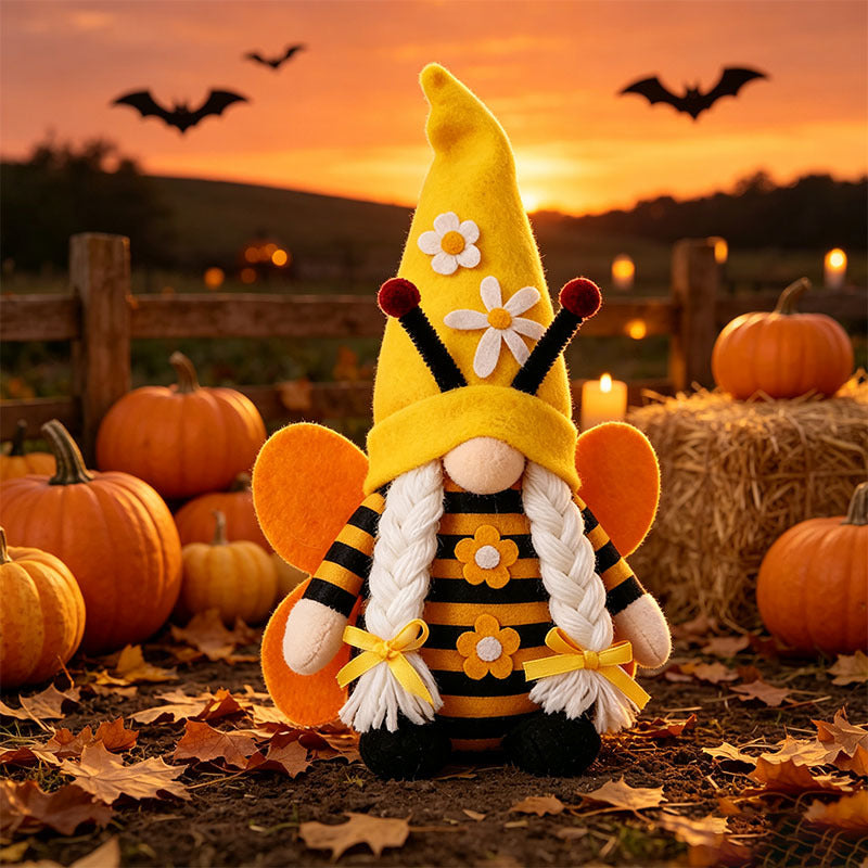 Handcrafted Halloween Cute Collectible Figurine Gnome Plush
