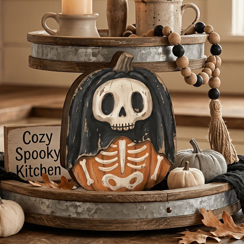 🎁Vintage Halloween Spooky Cute Wooden Shelf Sitters