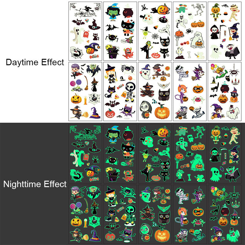🎃Halloween Tattoo Mega Pack: Glowing Designs for Trick-or-Treat👻