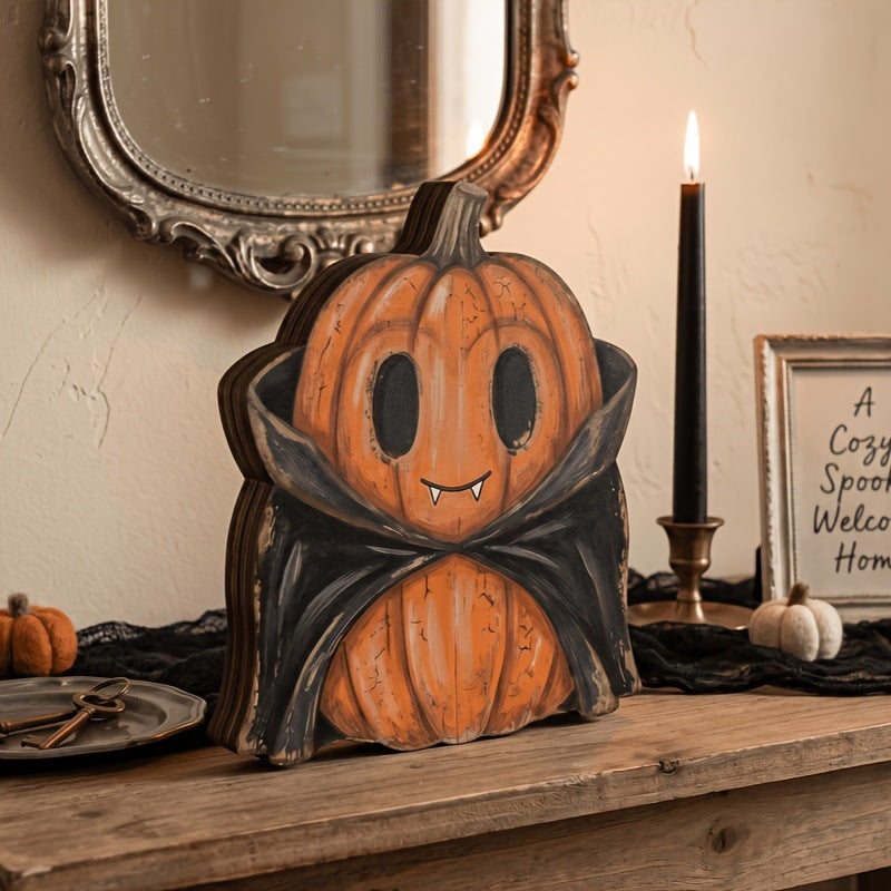 🎁Vintage Halloween Spooky Cute Wooden Shelf Sitters