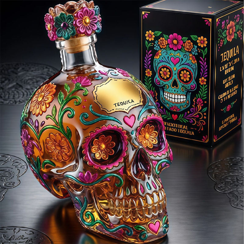 ❤️Day of the Dead Collector Goblet – Limited Edition Art Glass