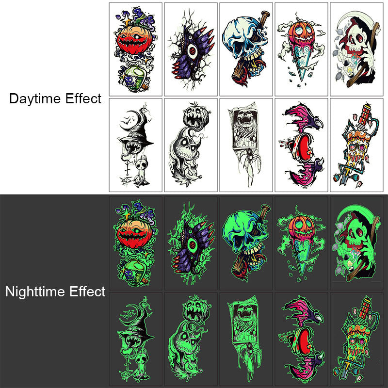 🎃Halloween Tattoo Mega Pack: Glowing Designs for Trick-or-Treat👻