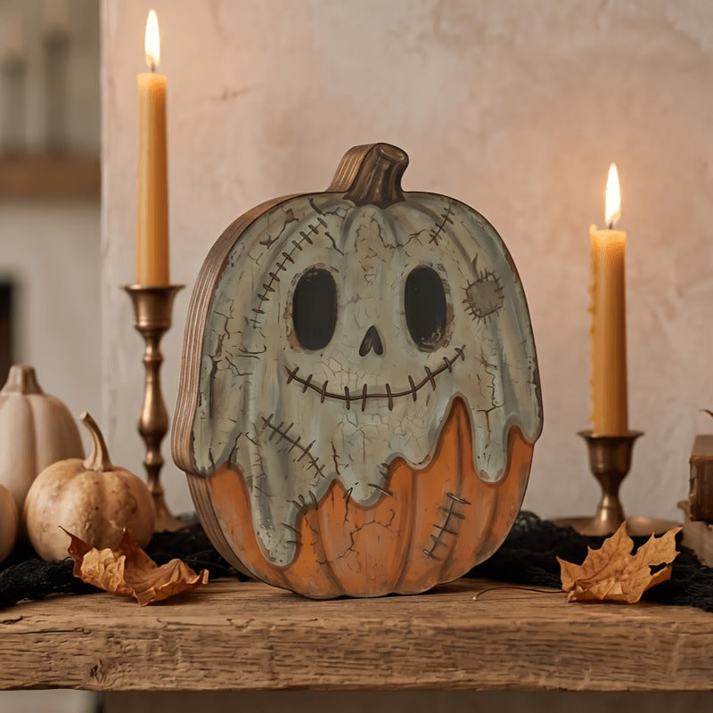 🎁Vintage Halloween Spooky Cute Wooden Shelf Sitters