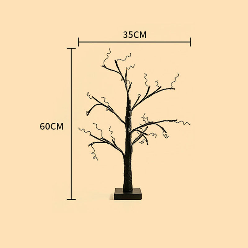 Halloween Coral Branch Pumpkin Ghost Tree Light