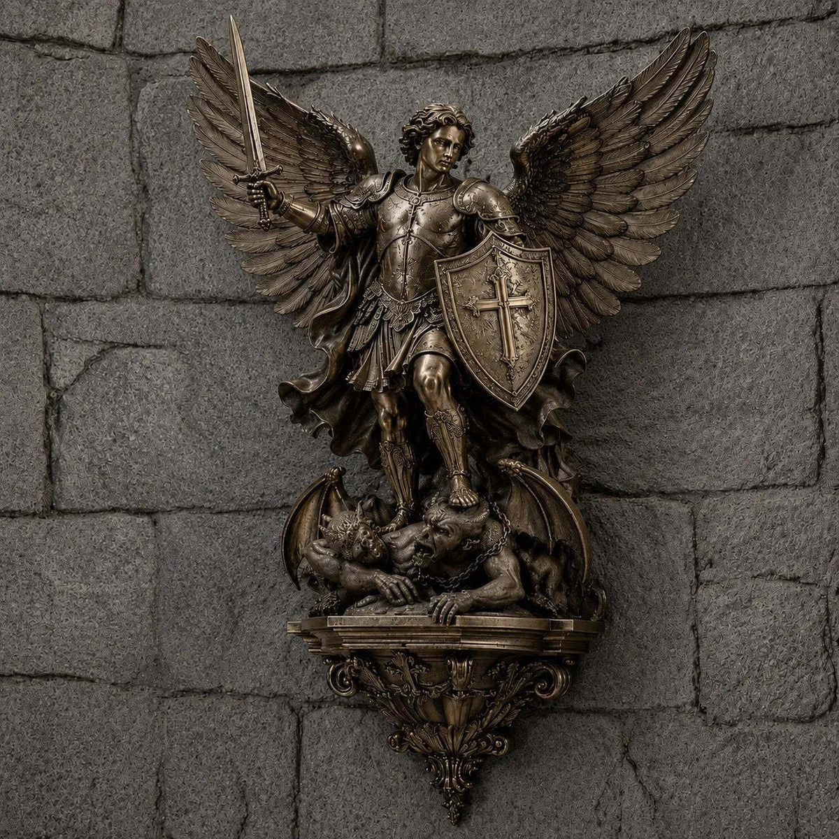 🕊️St. Michael Guardian Angel Wall Light✨