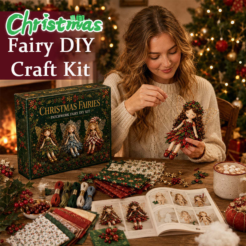 ✨ Christmas Magic Patchwork Fairy DIY Kit