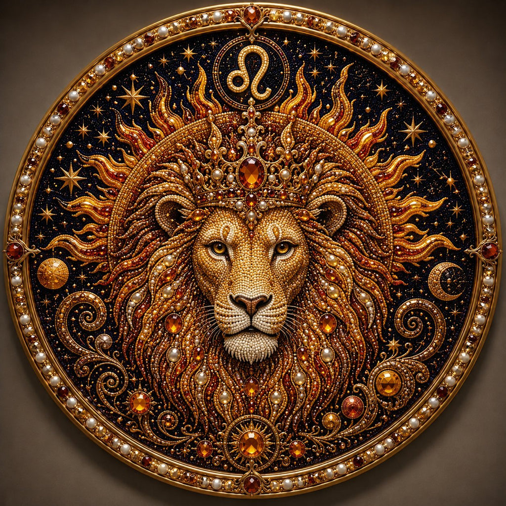 🔥 LAST DAY 49% OFF – ✨ Premium 3D Pearl 12 Zodiac Signs Art Kit ♈🌙💎