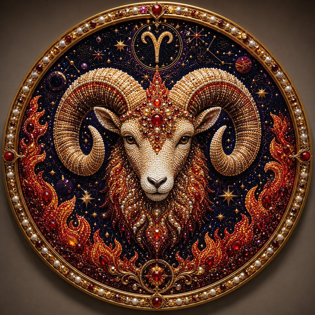 🔥 LAST DAY 49% OFF – ✨ Premium 3D Pearl 12 Zodiac Signs Art Kit ♈🌙💎