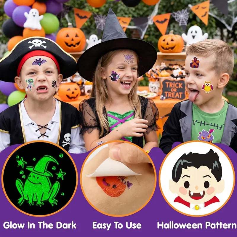 🎃Halloween Tattoo Mega Pack: Glowing Designs for Trick-or-Treat👻