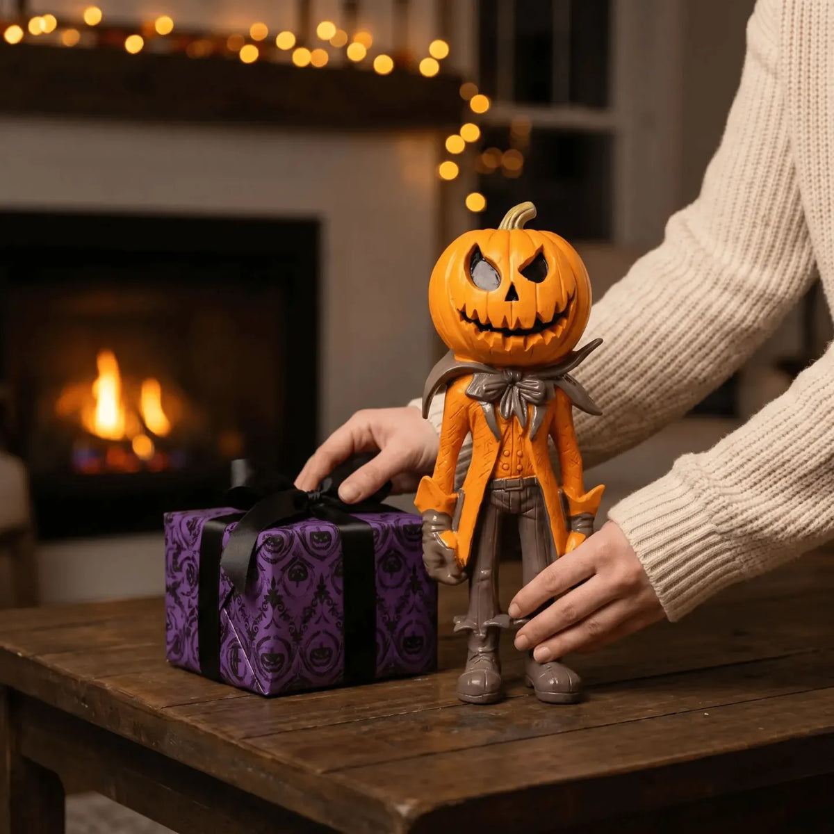 Halloween Pumpkin Figurine Decoration
