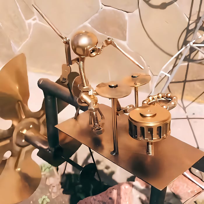 Handmade Metal Rock Band Windmill