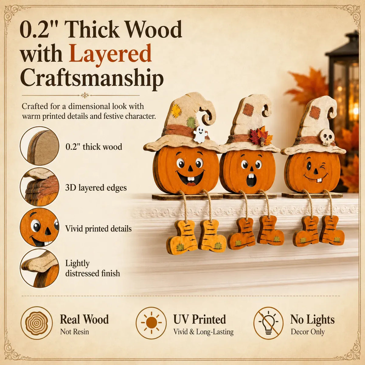 🎁Halloween Pumpkin Shelf Sitters(3Pcs)