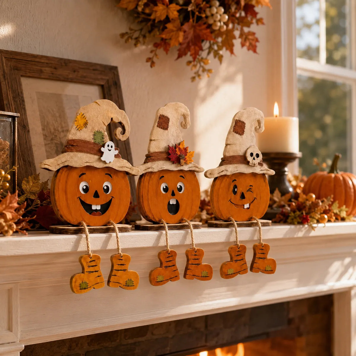 🎁Halloween Pumpkin Shelf Sitters(3Pcs)