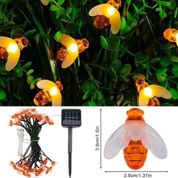 🔥Hot Sales 50% OFF🎉Solar LED Bee String Lights🐝