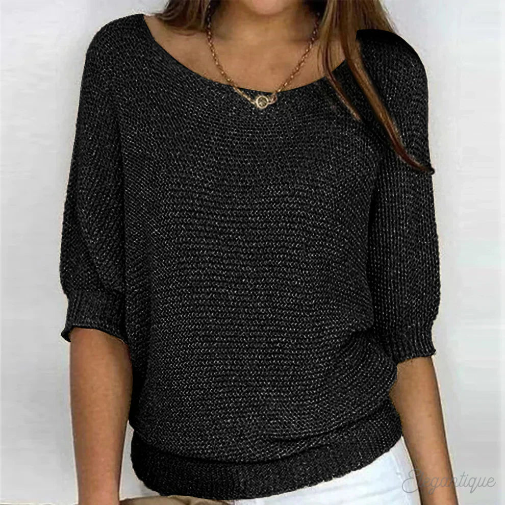 [Bestseller]Relaxed Knit Top