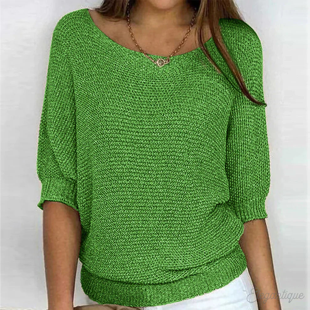 [Bestseller]Relaxed Knit Top