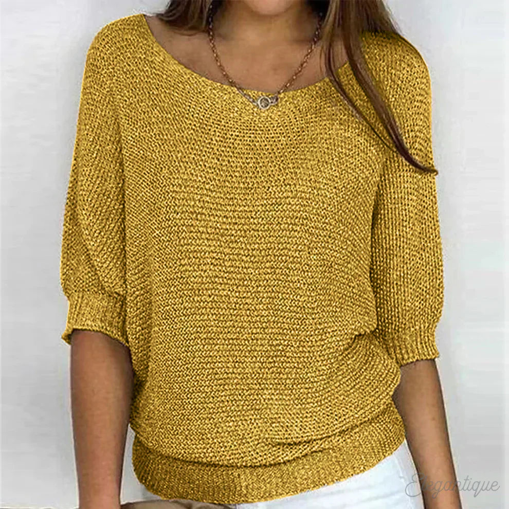 [Bestseller]Relaxed Knit Top