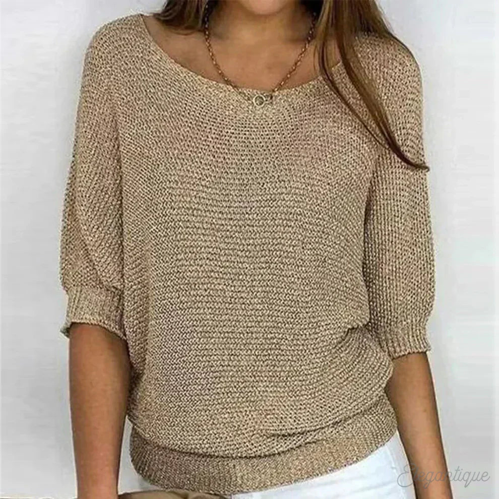 [Bestseller]Relaxed Knit Top