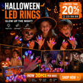 💍✨50-Pack of Spooky LED Rings